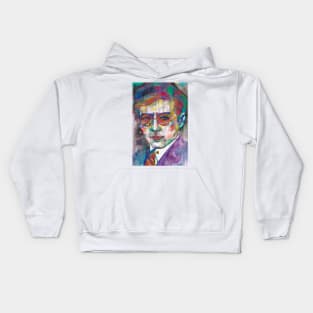 DMITRI SHOSTAKOVICH - watercolor portrait .4 Kids Hoodie